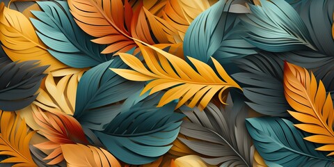 Obraz na płótnie Canvas AI Generated. AI Generative. Boho ash art plant botanical flower exotic tropical pattern decoration texture background. Graphic Art