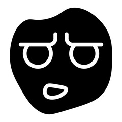 funny emoji glyph 