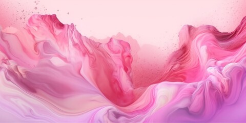 Pink fluid watercolor abstract background. AI Generated