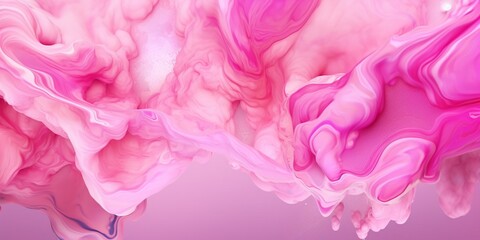 Pink fluid watercolor abstract background. AI Generated