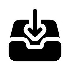 inbox glyph icon