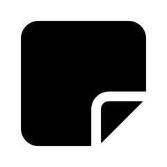 sticky note glyph icon