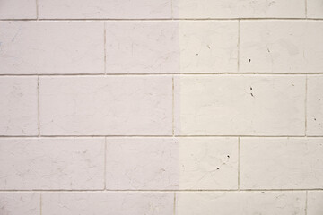 brick wall texture painted in light color