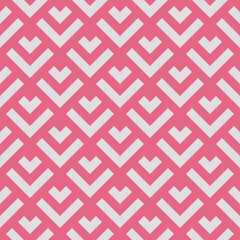 Light pink ethnic interiors: ikat textiles and tartan patterns in a contemporary geometric style