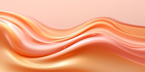 Peach fluid watercolor abstract background. AI Generated