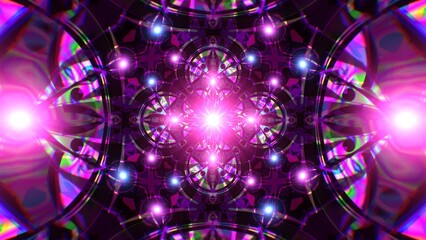 Fantastic Purple Flare with Vj Loop Design Geometric Background