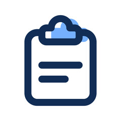 clipboard filled line icon