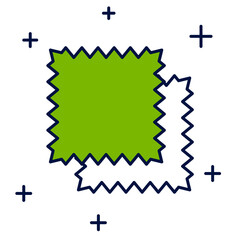 Filled outline Leather icon isolated on white background. Vector