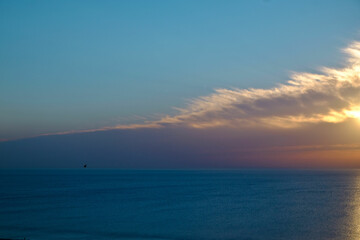 Fototapeta premium sunset over the sea