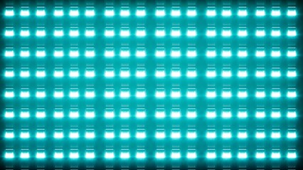 Glowing cyan color tile lamps background