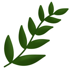 leaf decorative ornament element