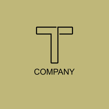 Modern creative t logo design. T icon logo monogram