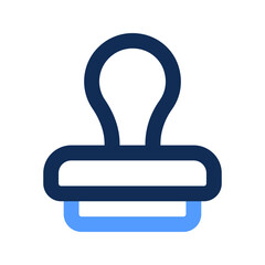 stamp outline color icon