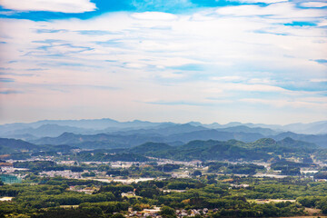 栃木県多気山山頂から見える景色