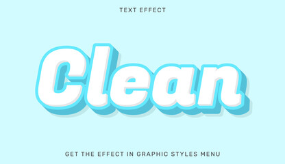 Clean editable text effect in 3d style. Text emblem for advertising, branding, business logo