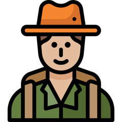 man filled outline icon