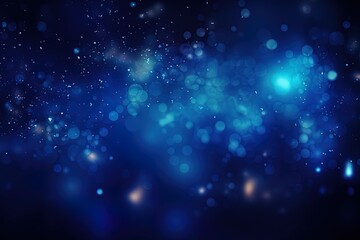 Obraz premium bokeh blue background or backdrop for christmas