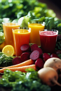 Fresh and Vibrant: Colorful Fruits and Vegetables for Wholesome Juices