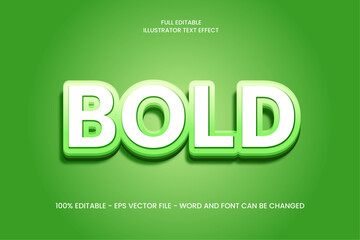Editable 3D text effect in bold green vector art. Eye-catching and versatile design for creative projects.