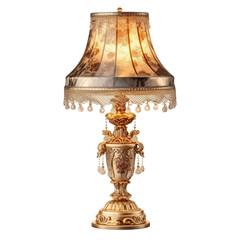 royal bed lamp isolated on transparent background