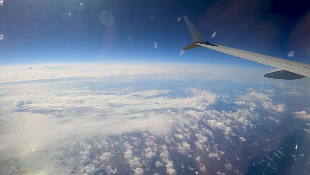 Flying over the atlantic