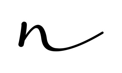 Simple and modern letter N initials logo design