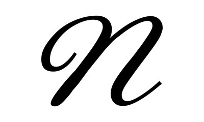 Simple and modern letter N initials logo design