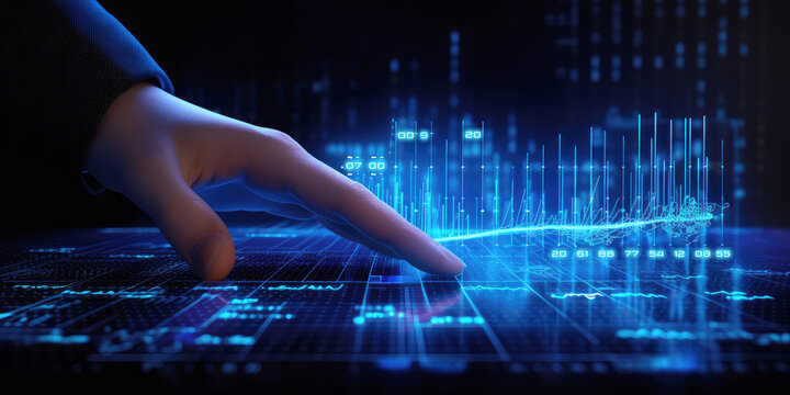 New generation of real time data visualization dashboard. market, share, research data. Hand edited generative AI.