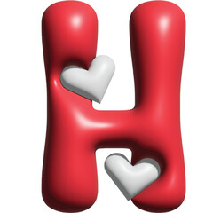 letters valentine fonts 3d