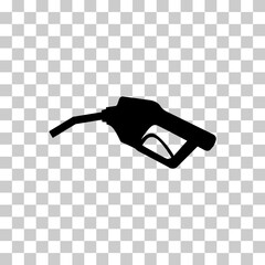 Gas station icon, nozzle isolated vector, pump gasoline design, oil power energy symbol