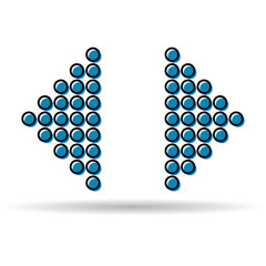 Swipe up internet button shadow, online web design arrow move icon, vector illustration