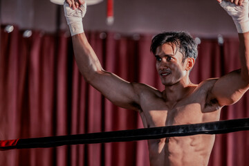 In an intense boxing match, a dedicated professional boxer showed commitment, determination. Emerging as champion, delivering knockout. His perseverance paid off, leaving him delighted and fulfilled.