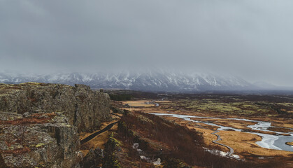 National park Thingvellir in Iceland