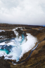 Gullfoss waterfall at the gold circle of Iceland