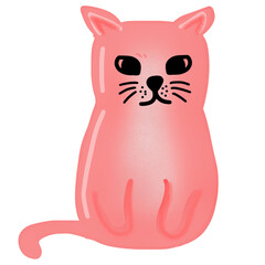 Vector illustration of an angry cat
