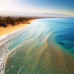Beautiful beach coast in the Red Sea