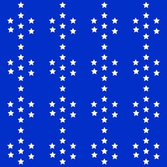 Seamless pattern with stars on a blue background. Vector illustration.
