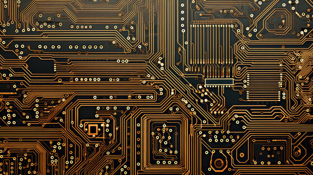 Wired for Connectivity: Dive into the Intricate World of a Circuit Board Texture