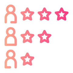 evaluation gradient icon