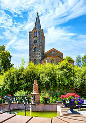 Cityscape of Bad Berleburg on a sunny day in summer, Nordrhein-Westfalen, Germany