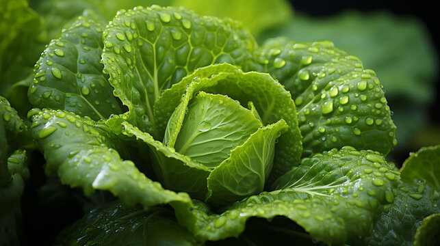 cabbage on the field HD 8K wallpaper Stock Photographic Image