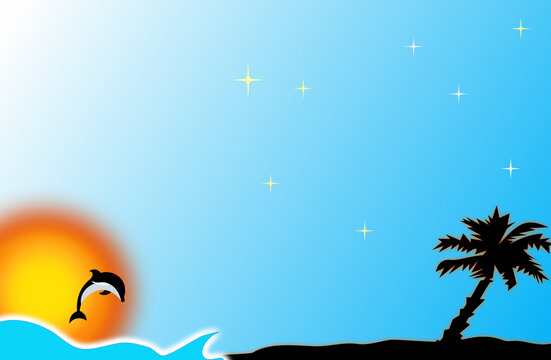 retro sun rise