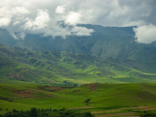 landscape with mountains