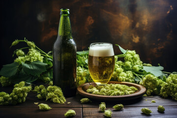 Craft beer mockup generative ai