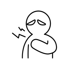 Shoulder pain icon