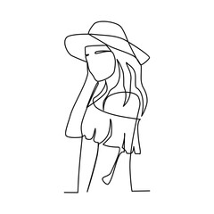 Girl vector illustration