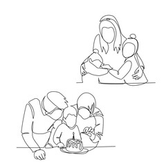 Family vector illustration