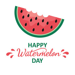 Happy Watermelon Day greeting card