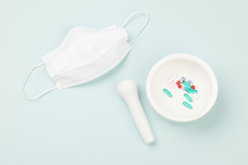 
A powder or crystalline drug that is agglomerated and pressed into a round disk or cone shape