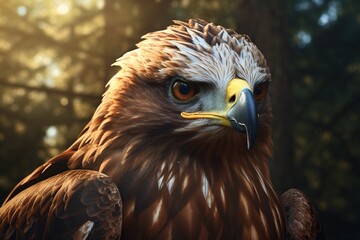 Naklejka premium close up of a eagle